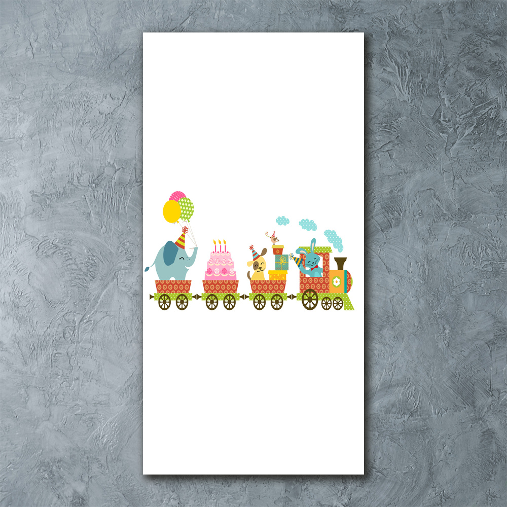 Print on acrylic Cheerful train