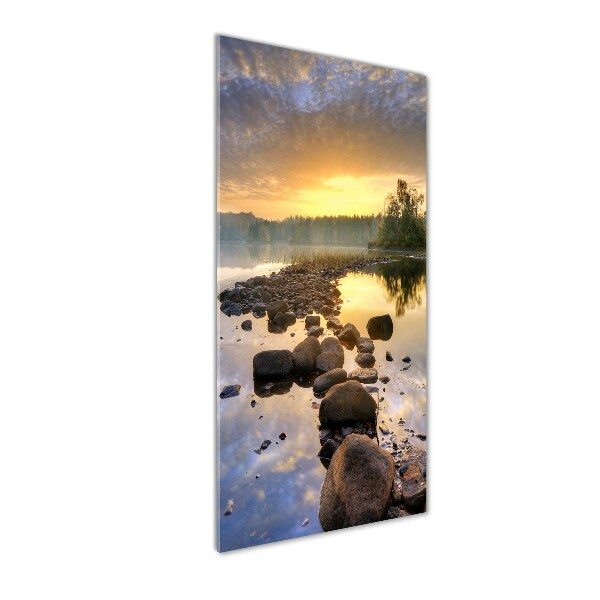 Acrylic glass print Lake