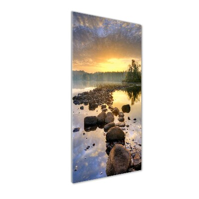 Acrylic glass print Lake