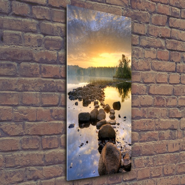 Acrylic glass print Lake