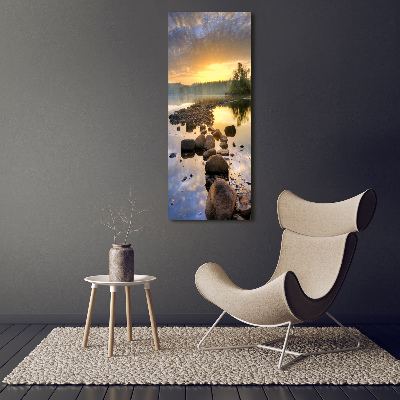 Acrylic glass print Lake