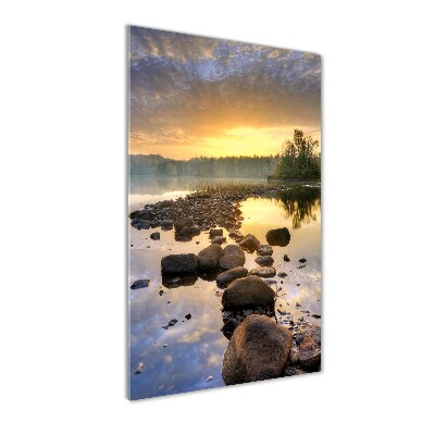 Acrylic glass print Lake