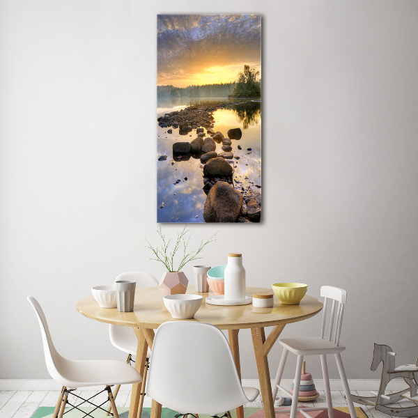 Acrylic glass print Lake