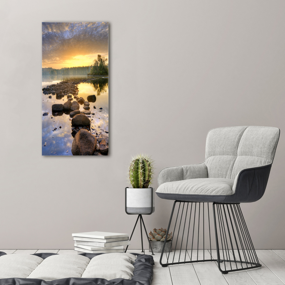 Acrylic glass print Lake