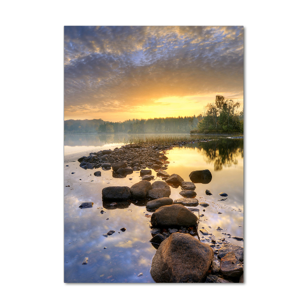 Acrylic glass print Lake