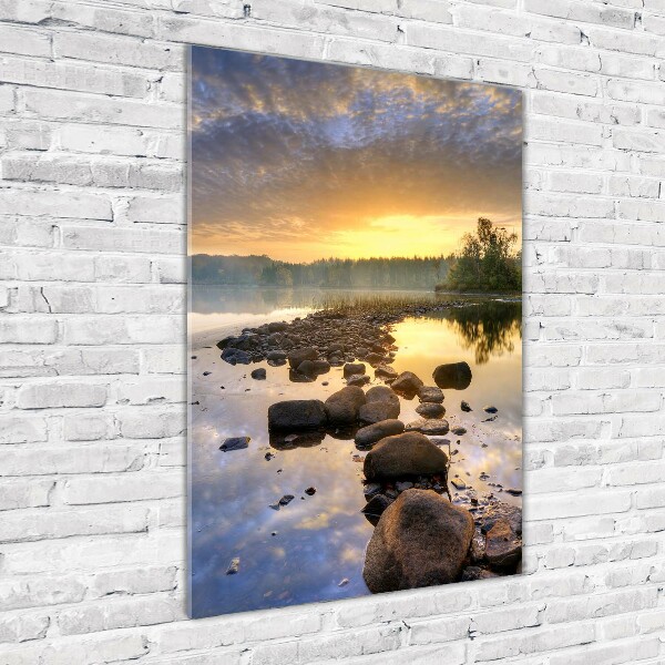 Acrylic glass print Lake