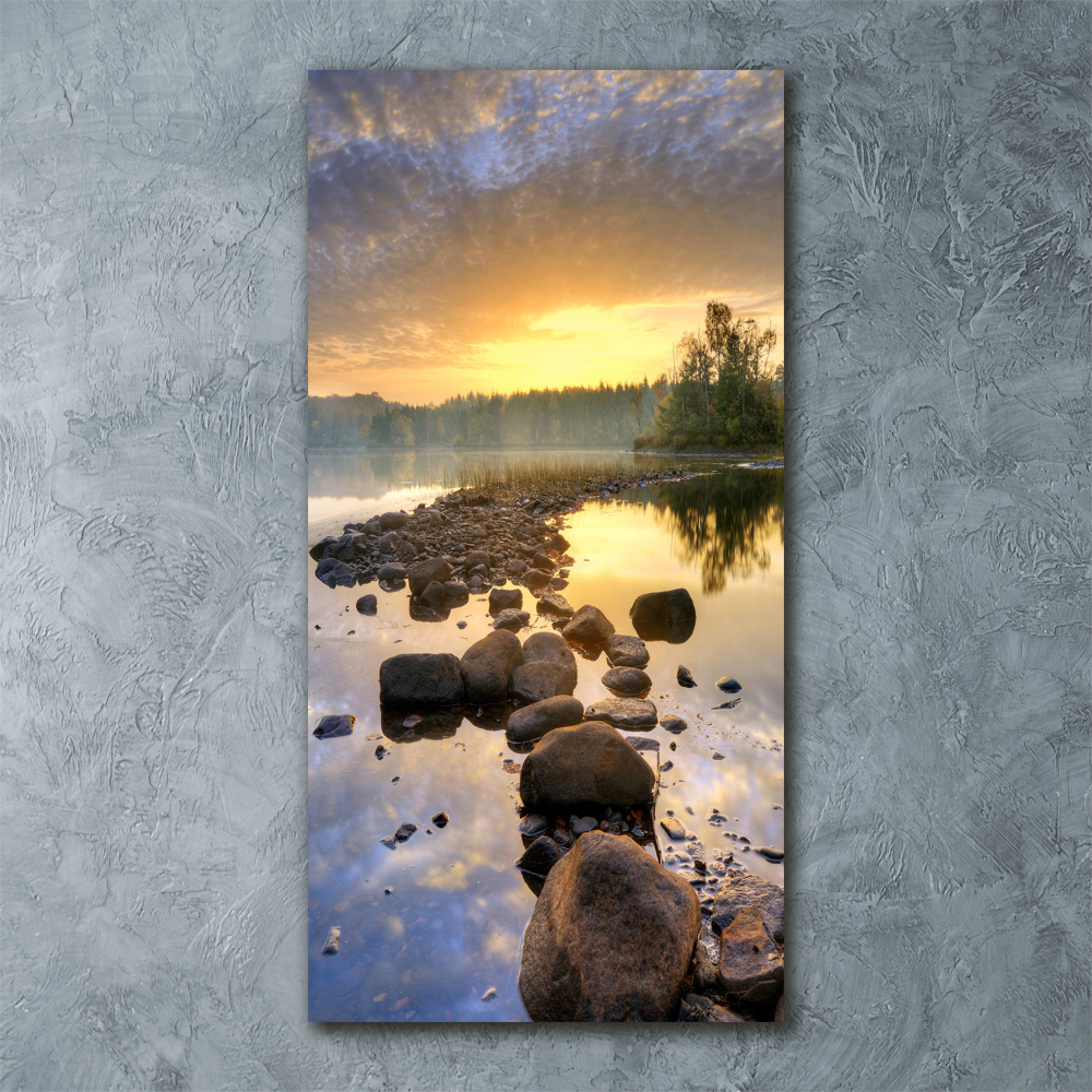 Acrylic glass print Lake