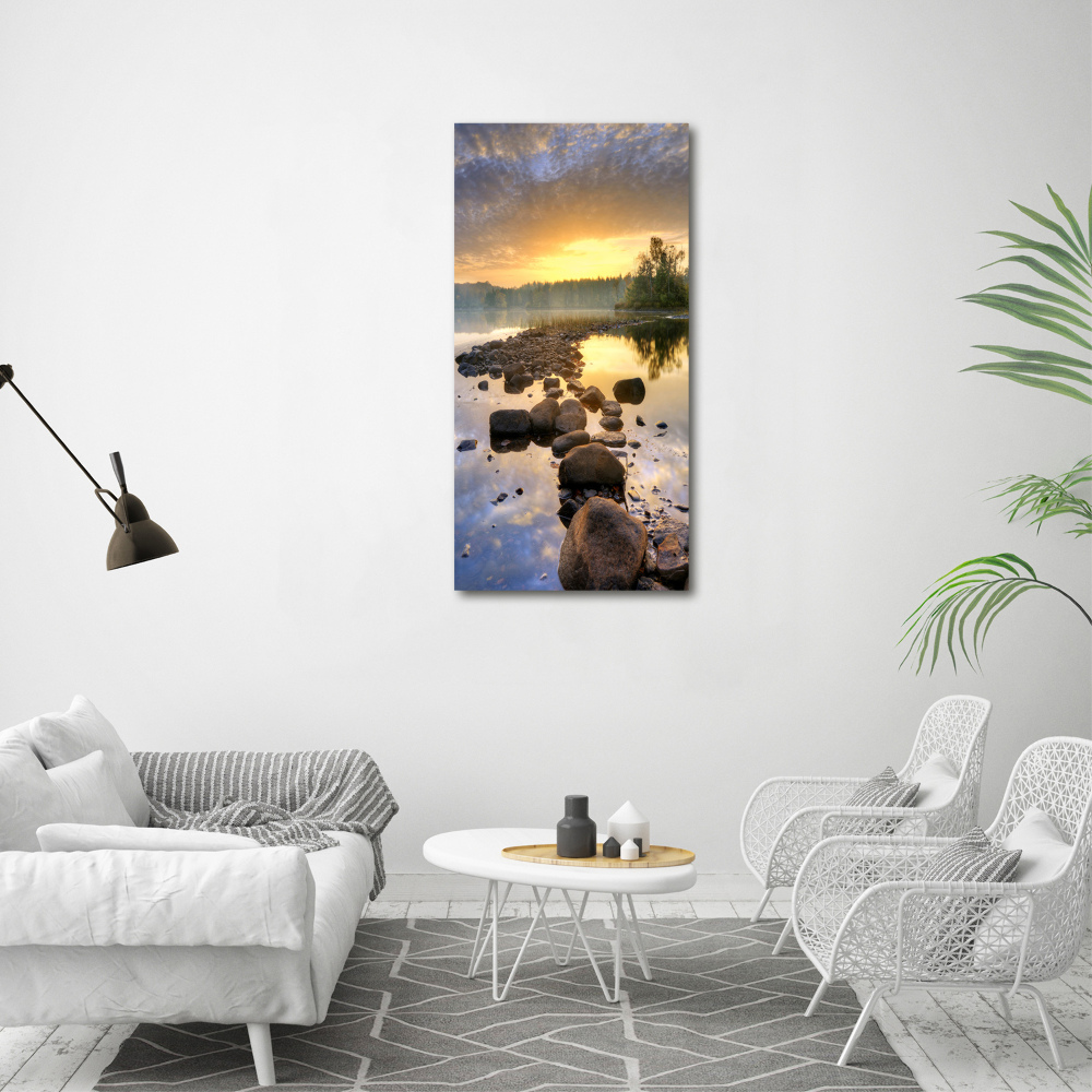 Acrylic glass print Lake