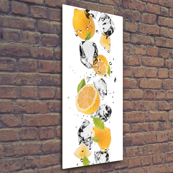 Wall art acrylic Lemons and water