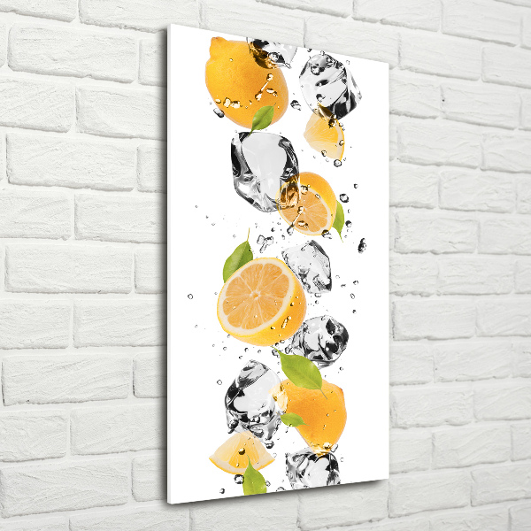 Wall art acrylic Lemons and water