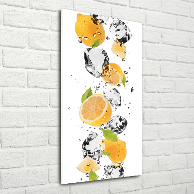 Wall art acrylic Lemons and water