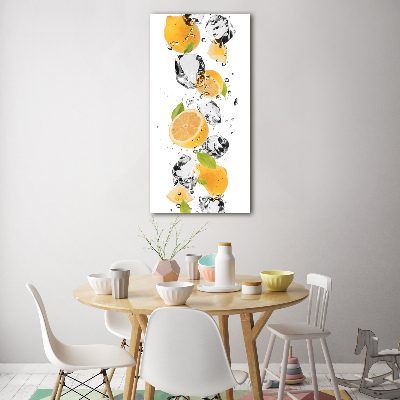 Wall art acrylic Lemons and water