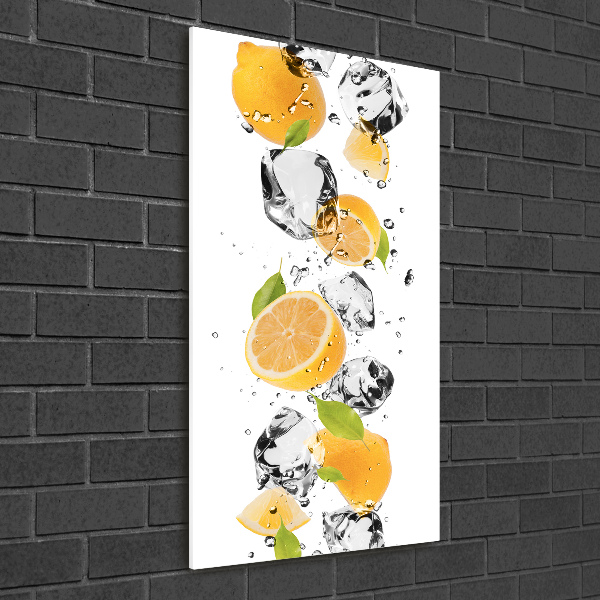 Wall art acrylic Lemons and water