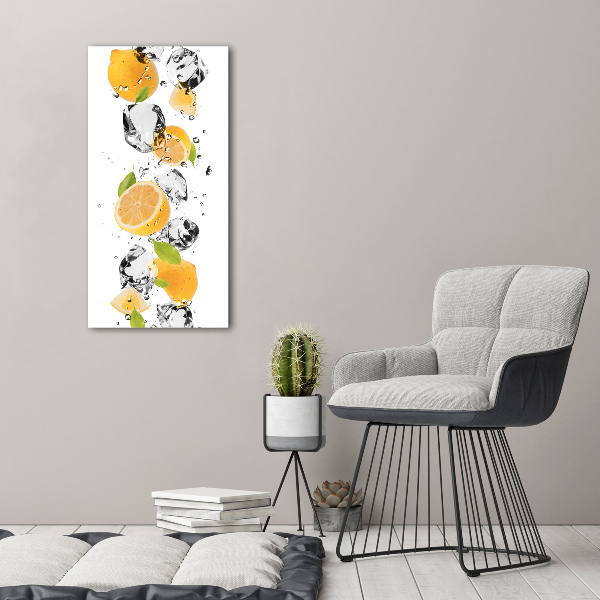 Wall art acrylic Lemons and water