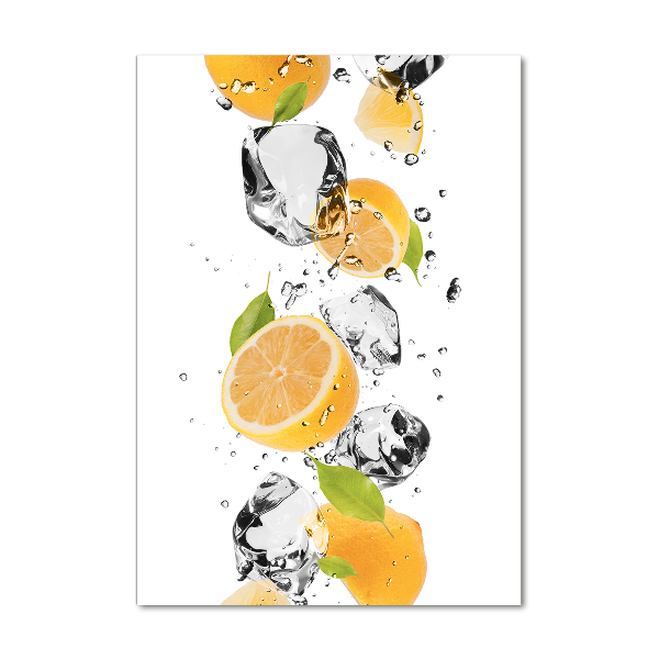 Wall art acrylic Lemons and water