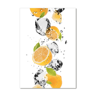 Wall art acrylic Lemons and water