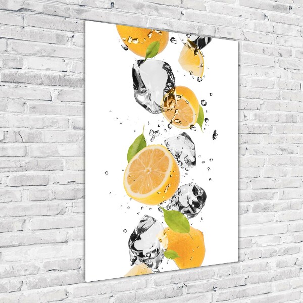 Wall art acrylic Lemons and water