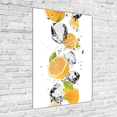 Wall art acrylic Lemons and water