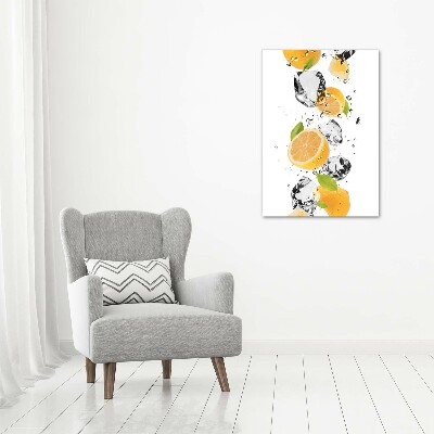 Wall art acrylic Lemons and water