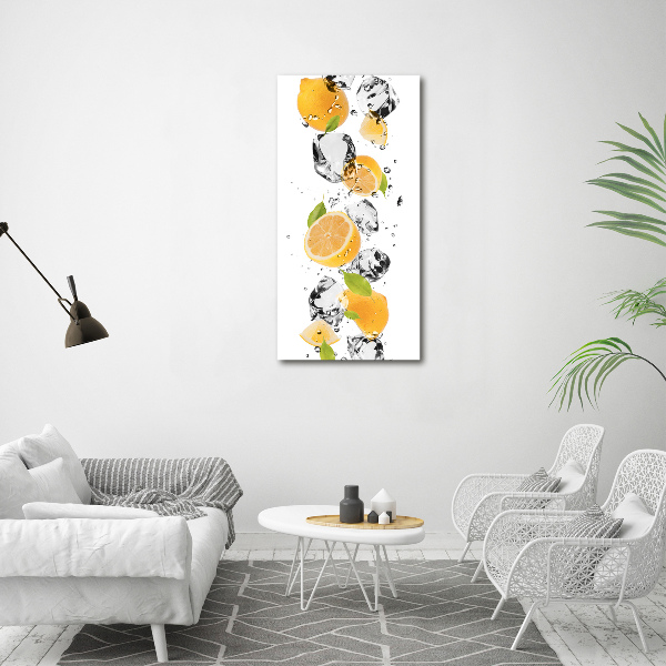 Wall art acrylic Lemons and water