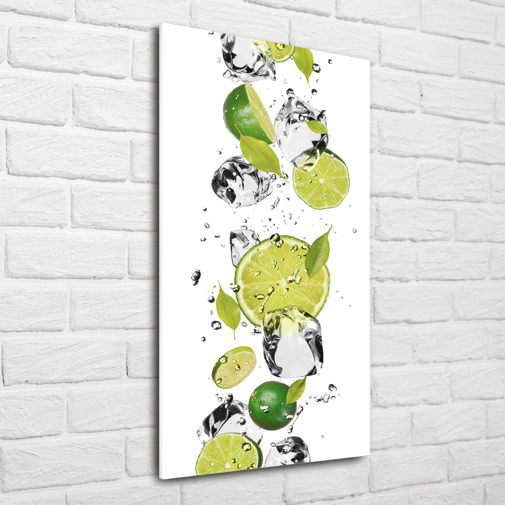 Wall art acrylic Lime and water