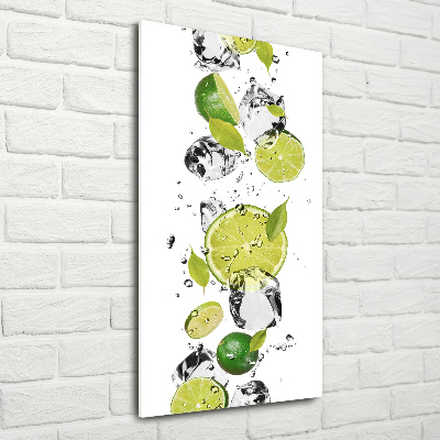 Wall art acrylic Lime and water