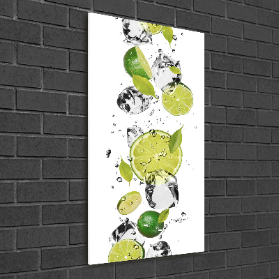 Wall art acrylic Lime and water