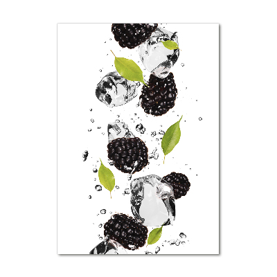 Print on acrylic Blackberries and water