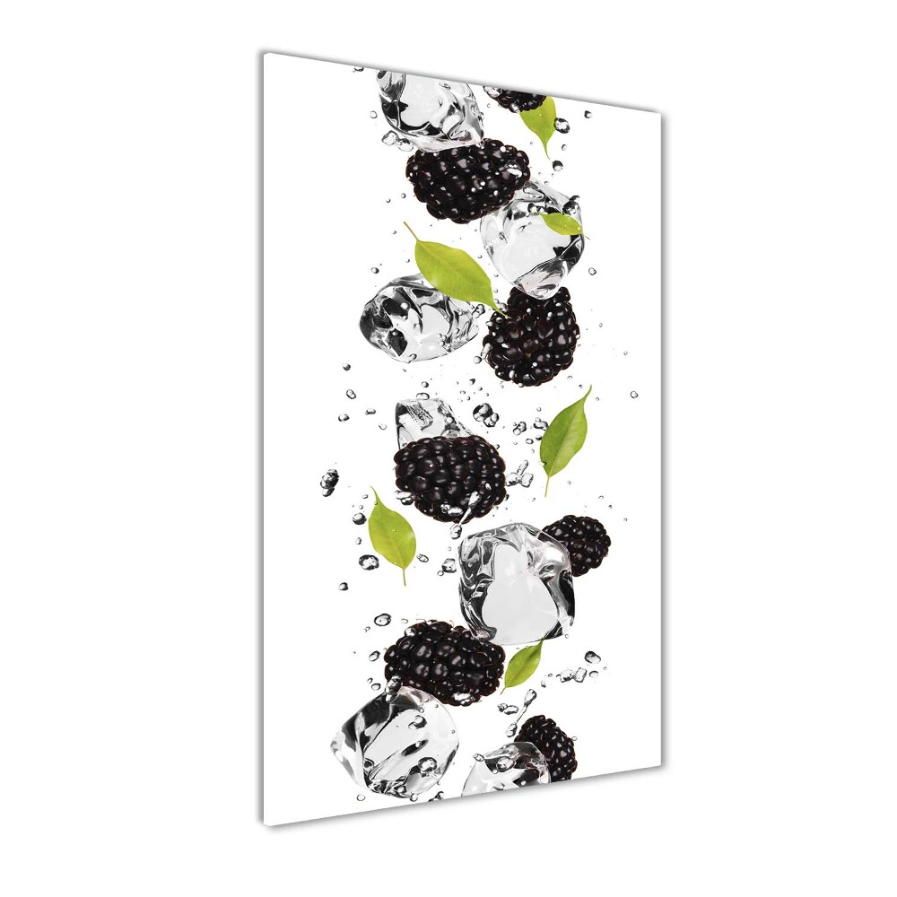 Print on acrylic Blackberries and water