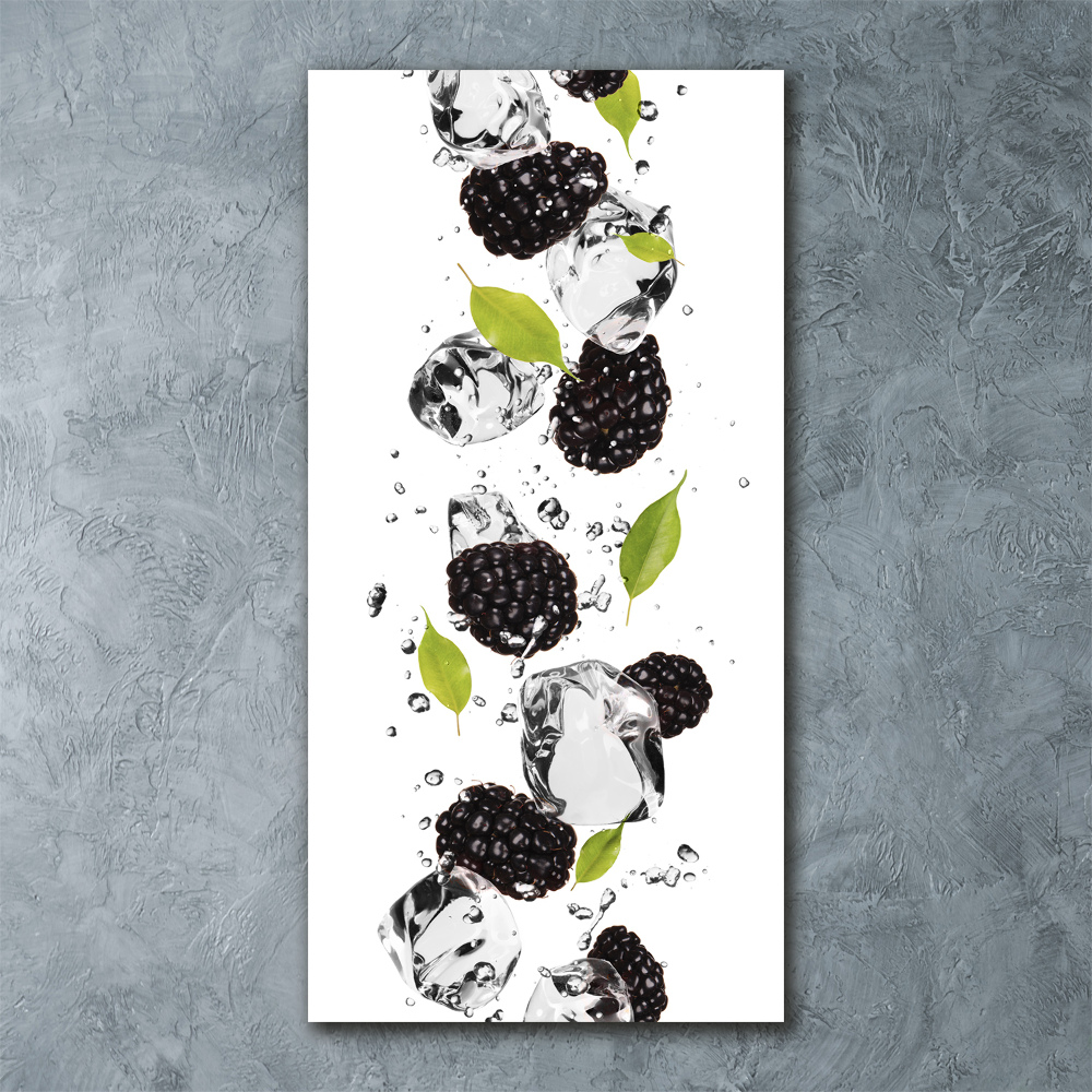 Print on acrylic Blackberries and water