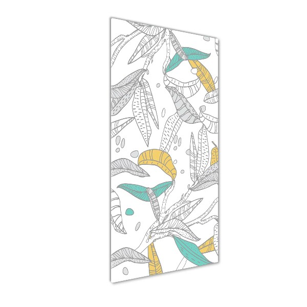 Print on acrylic glass Colorful leaves