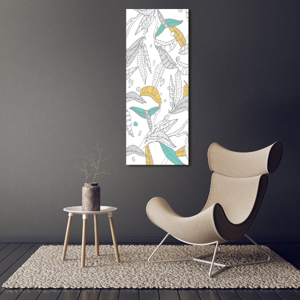 Print on acrylic glass Colorful leaves