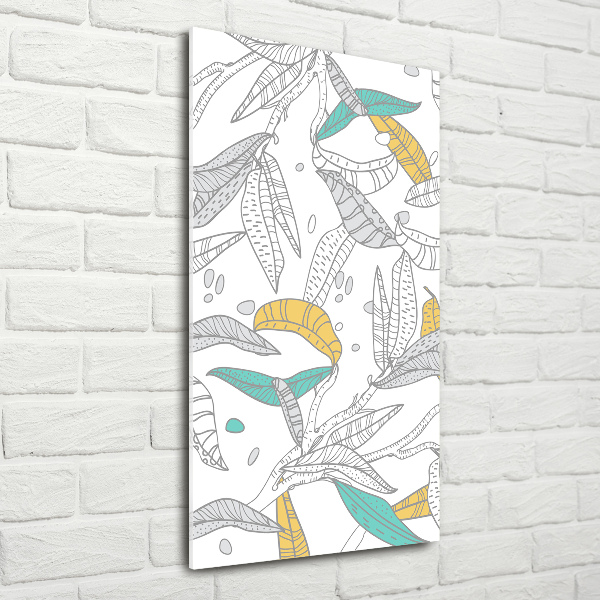 Print on acrylic glass Colorful leaves