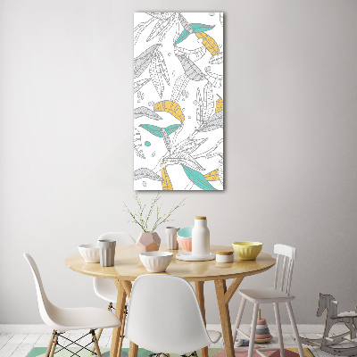 Print on acrylic glass Colorful leaves