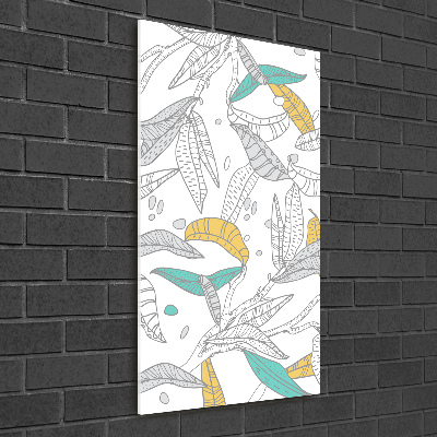 Print on acrylic glass Colorful leaves