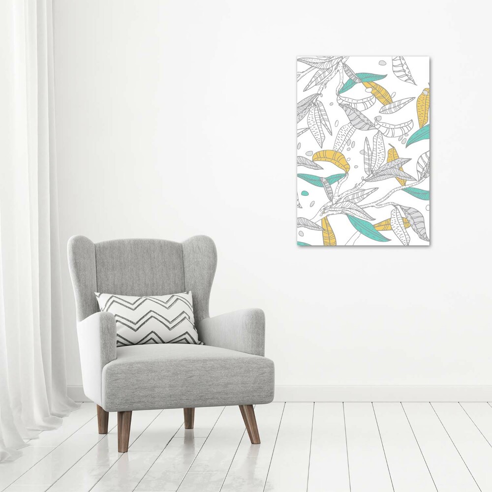 Print on acrylic glass Colorful leaves