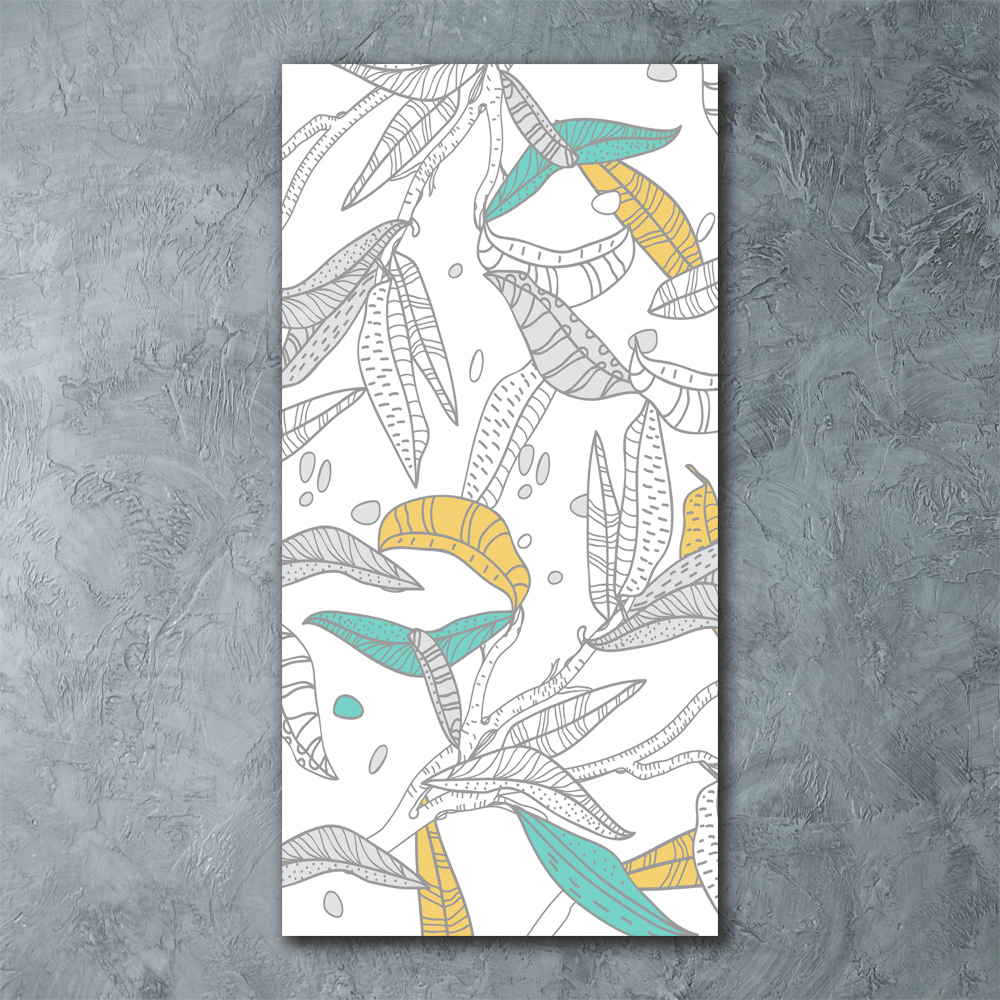 Print on acrylic glass Colorful leaves