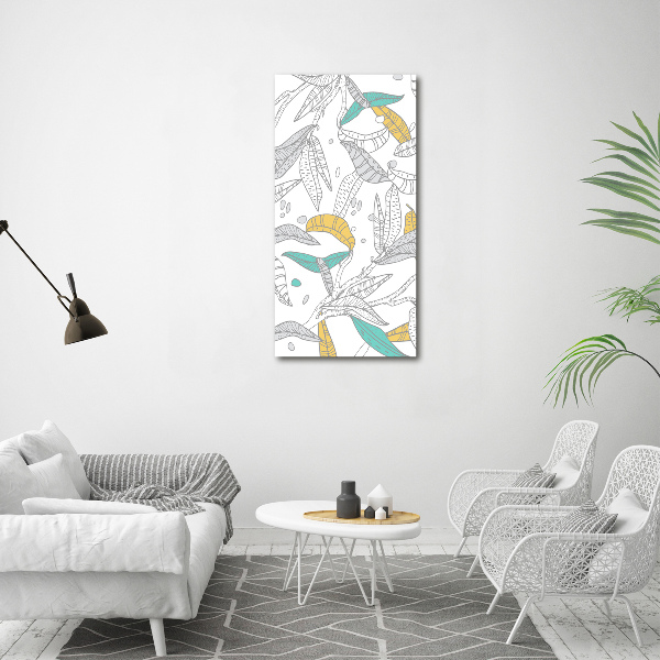 Print on acrylic glass Colorful leaves