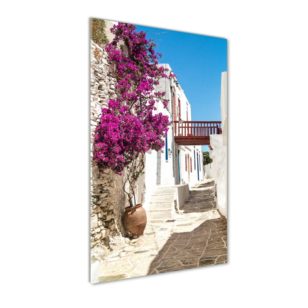 Wall art acrylic Greek streets