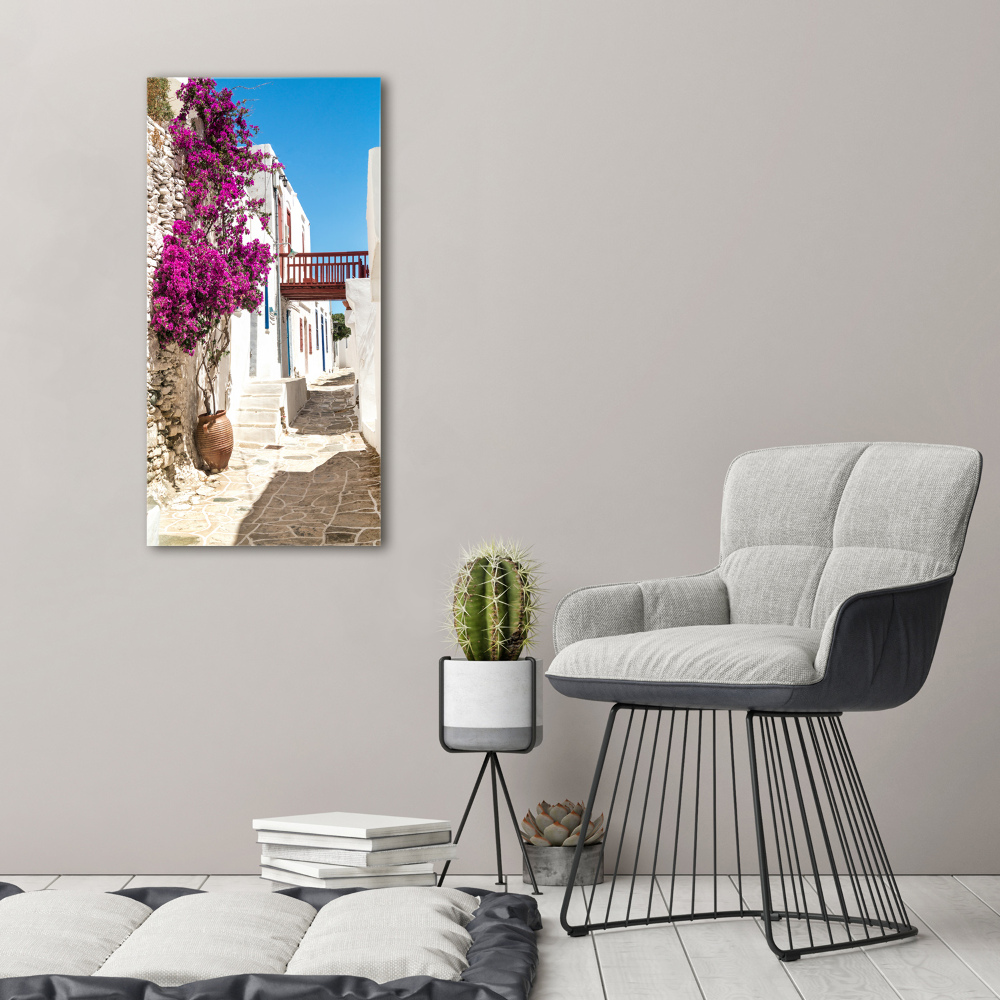 Wall art acrylic Greek streets