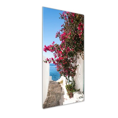 Acrylic wall art Greek streets