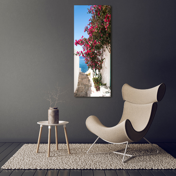 Acrylic wall art Greek streets