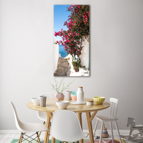 Acrylic wall art Greek streets