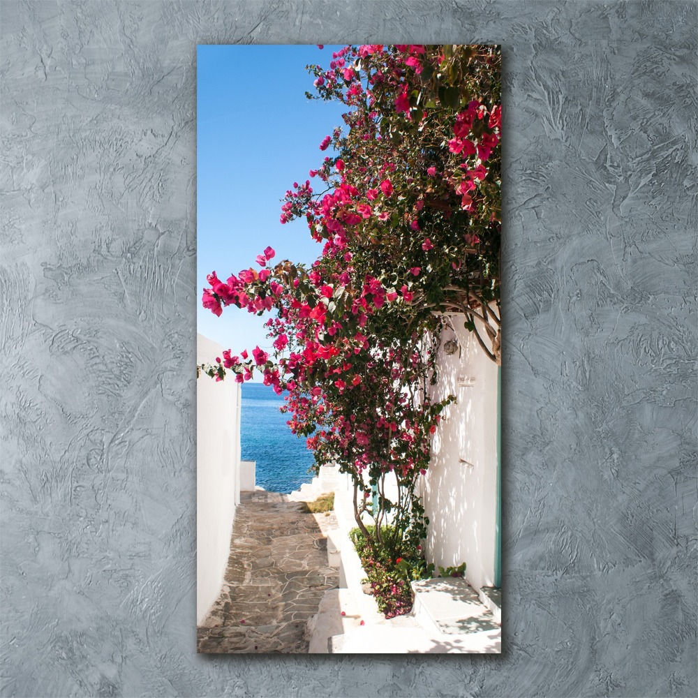 Acrylic wall art Greek streets