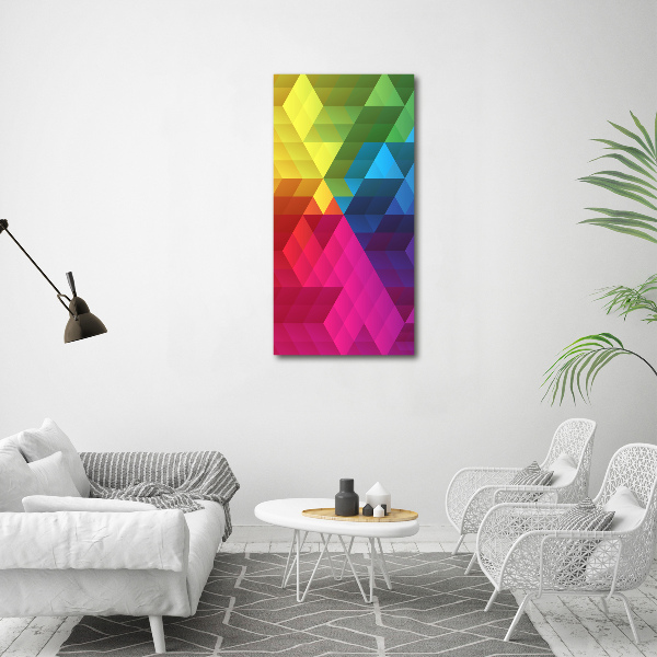 Print on acrylic Geometric background