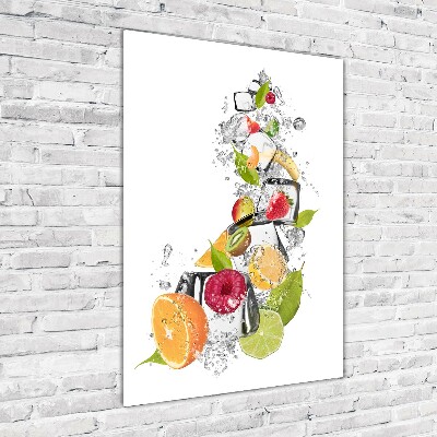 Wall art acrylic Fruit and ice