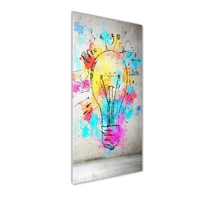 Print on acrylic Colored bulb