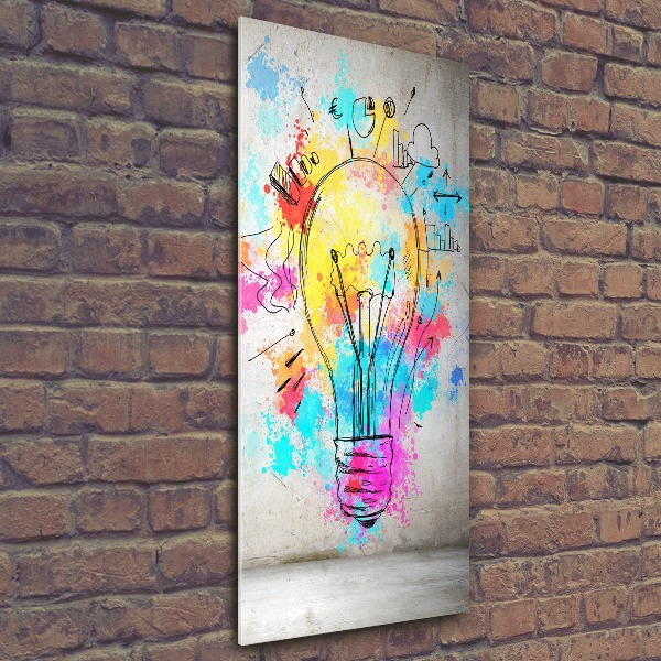 Print on acrylic Colored bulb