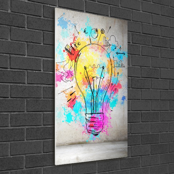 Print on acrylic Colored bulb