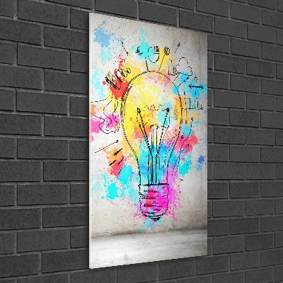 Print on acrylic Colored bulb